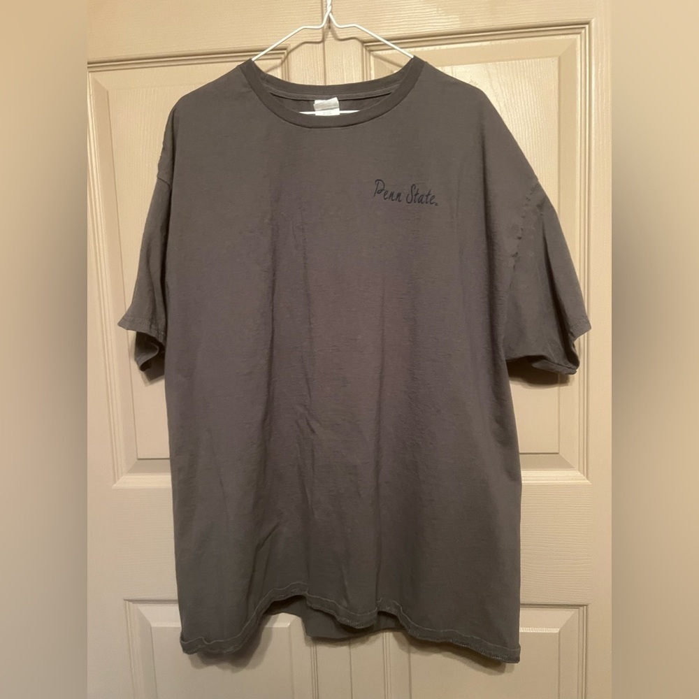 Hanes Gray Short Sleeve Tee Classic Crew Neck